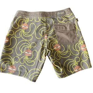 Seager Grit Company Psychedelic Eye‎ Board Shorts Mens 28 Liner-Less